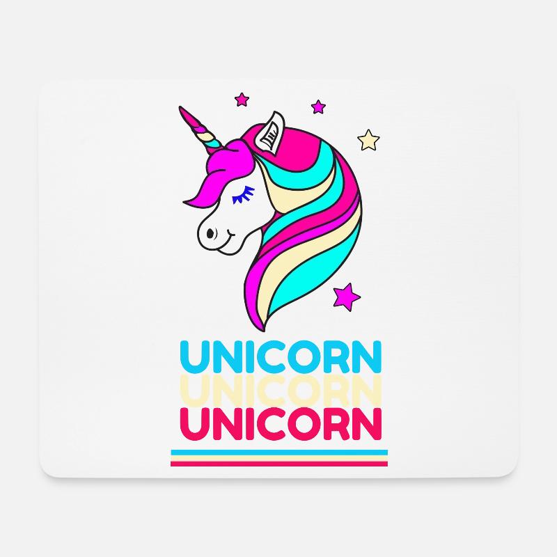 Unicorn Unicorn Unicorn - Mousepad (Querformat) - Weiß