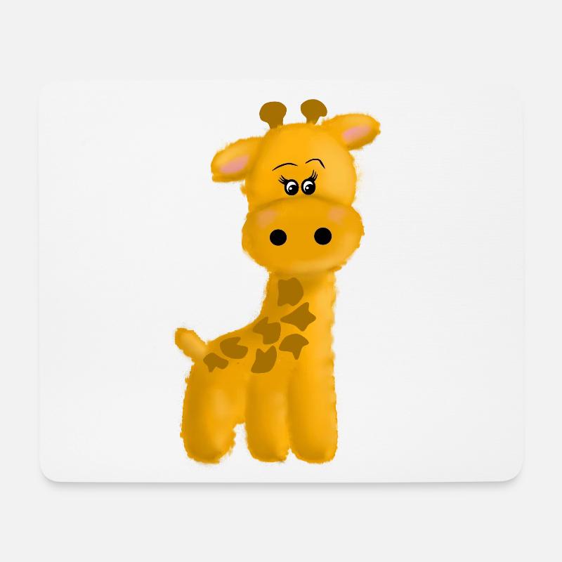 Giraffe - Mousepad (Querformat) - Weiß