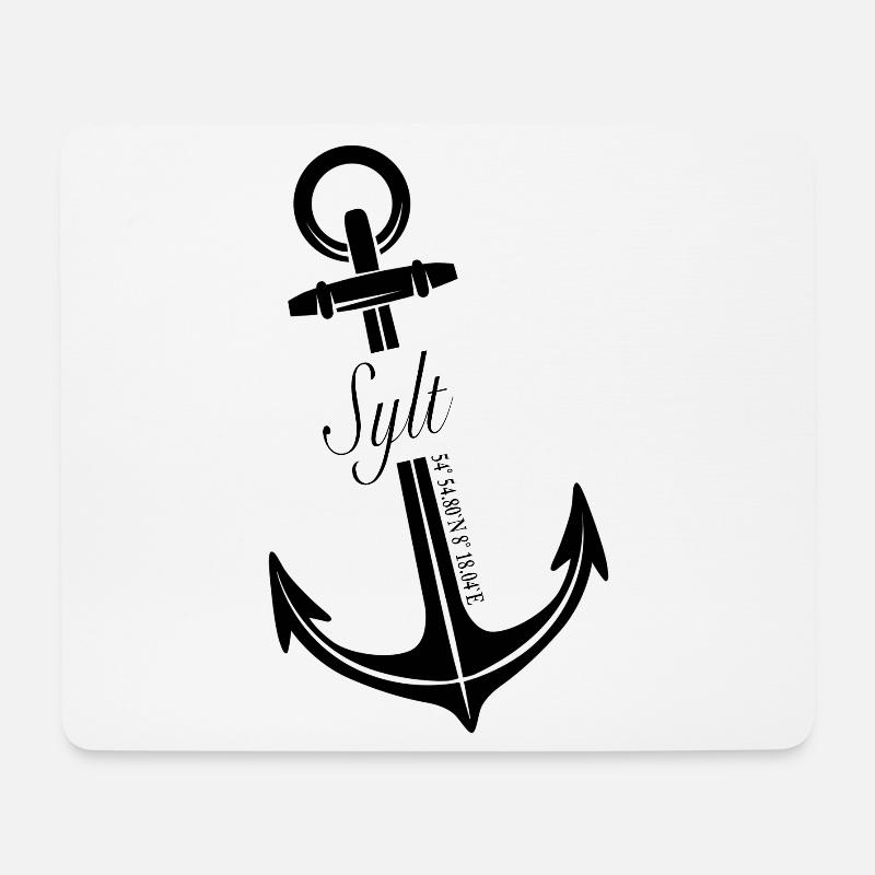 Sylt - Mousepad (Querformat) - Weiß