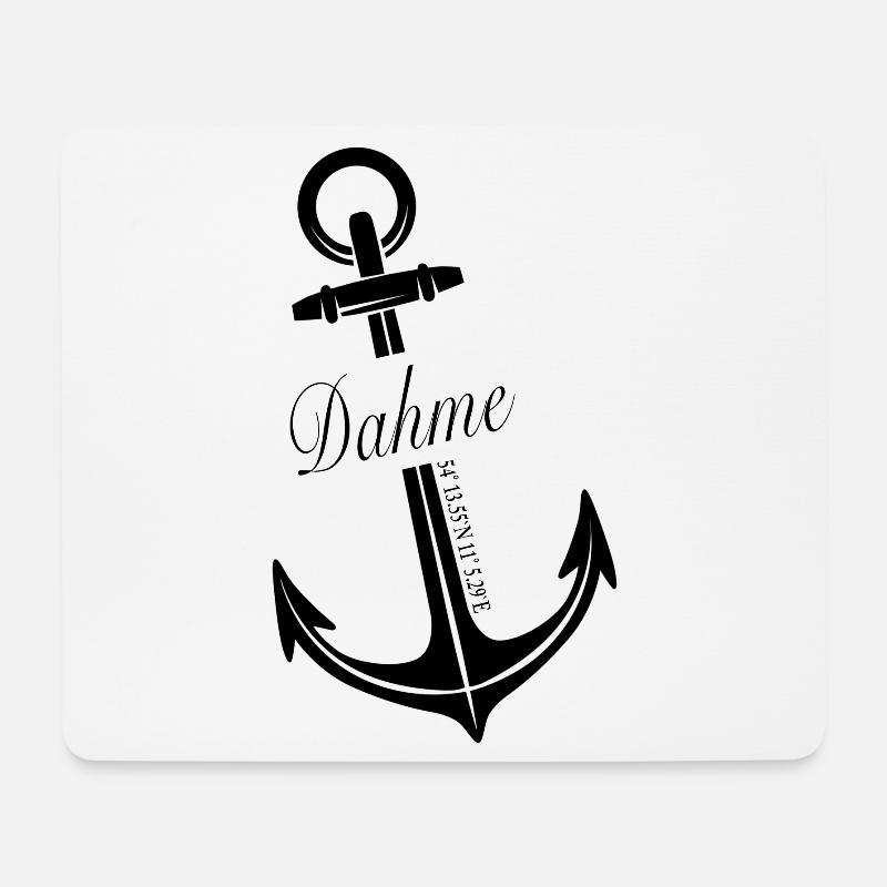 Dahme - Mousepad (Querformat) - Weiß
