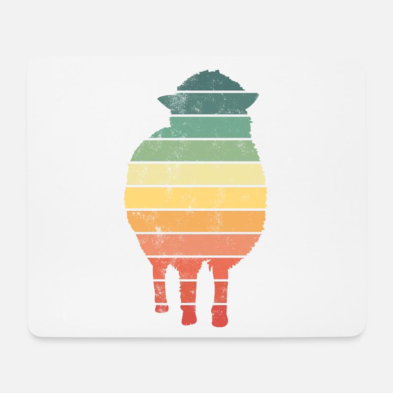 Schaf Schafe - Mousepad (Querformat) - Weiß