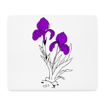 Lilie - Mousepad (Querformat) - Weiß - Vorne