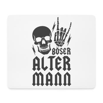 Böser alter Mann - Mousepad (Querformat) - Weiß - Vorne
