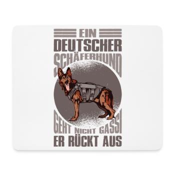Schäferhund Geschenke Hund Herrchen Gassi - Mousepad (Querformat) - Weiß - Vorne