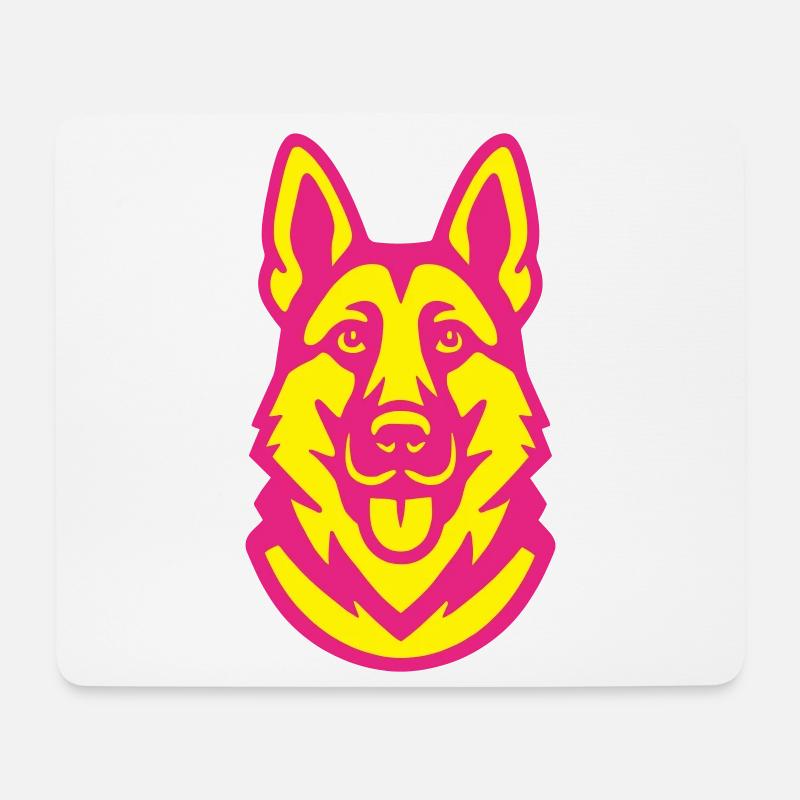 Schäferhund Pop-Art - Mousepad (Querformat) - Weiß