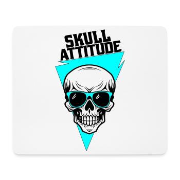 Skull with Glasses - Mouse Pad (horizontal) - white - Front