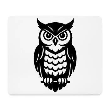 Owls in black and white - Mouse Pad (horizontal) - white - Front