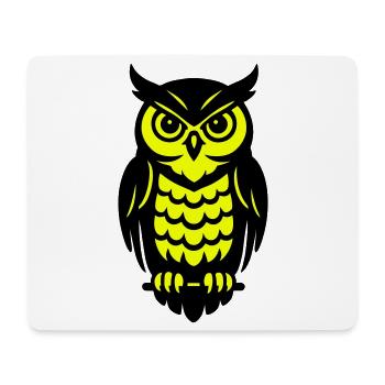 Pop Art Eulen Design - Mousepad (Querformat) - Weiß - Vorne