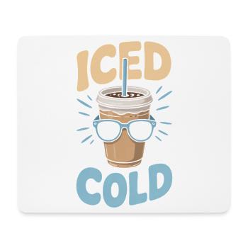 Iced But Not Cold Eiskaffee Humor Sommer - Mousepad (Querformat) - Weiß - Vorne