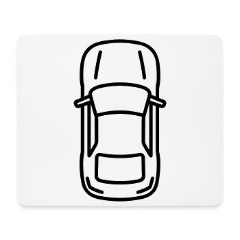 voiture - Tapis de souris (format paysage) - blanc - Devant