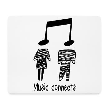 Musik Musiker Musiklehrer Spruch Geschenk Noten  - Mousepad (Querformat) - Weiß - Vorne