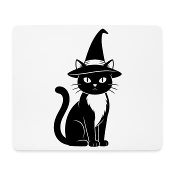 witches cat - Mouse Pad (horizontal) - white - Front