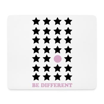 Sois différent – Pastel Point Sois différent - Tapis de souris (format paysage) - blanc - Devant