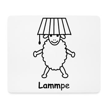 TIB_Lamm-pe - Mousepad (Querformat) - Weiß - Vorne