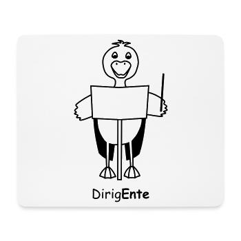 TIB_DirigEnte - Mousepad (Querformat) - Weiß - Vorne