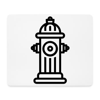 Hydrant - Mousepad (Querformat) - Weiß - Vorne