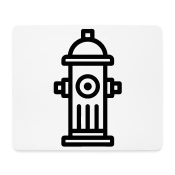 Hydrant - Mousepad (Querformat) - Weiß - Vorne
