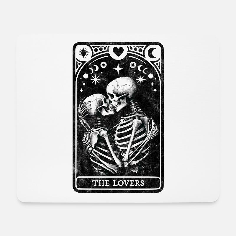 Das Tarot der Liebenden - Mousepad (Querformat) - Weiß