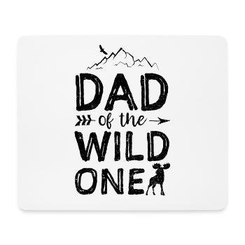 Dad Of The Wild One - father - Mouse Pad (horizontal) - white - Front