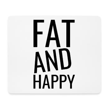 Citations de positivité corporelle mignonnes et drôles - Tapis de souris (format paysage) - blanc - Devant