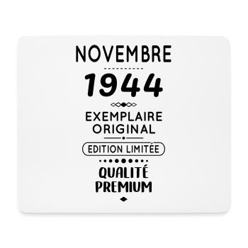 80 Years Anniversary - November 1944 Original - Mouse Pad (horizontal) - white - Front