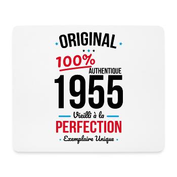 70 Years Anniversary - Original 1955 - Mouse Pad (horizontal) - white - Front