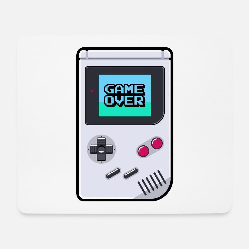 Game Boy Game Over - Mousepad (Querformat) - Weiß