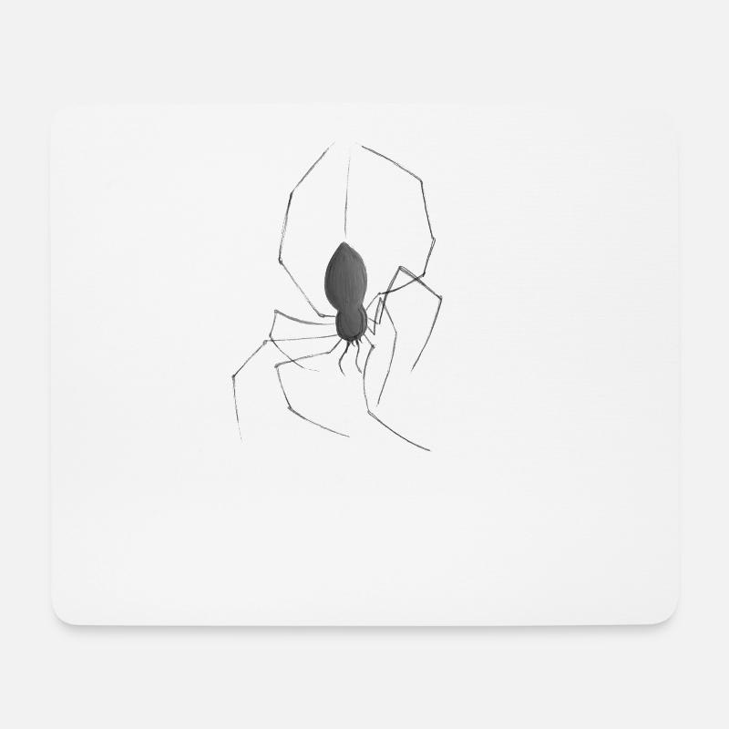 Spinne - Mousepad (Querformat) - Weiß