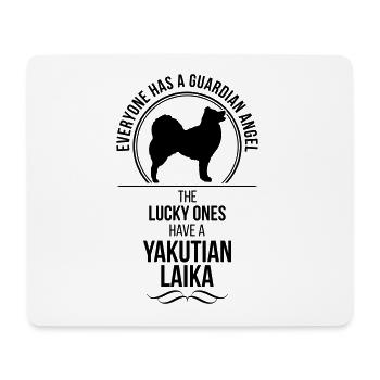 YAKUTIAN LAIKA Guardian Angel Dogs Wilsigns - Mouse Pad (horizontal) - white - Front