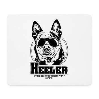 HEELER coolest people dogs saying Wilsigns - Mouse Pad (horizontal) - white - Front