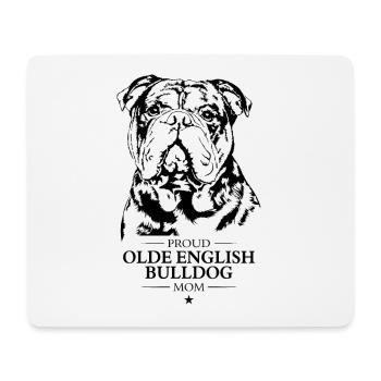 Olde English Bulldog Mom Hunde Hund OEB Wilsigns - Mousepad (Querformat) - Weiß - Vorne