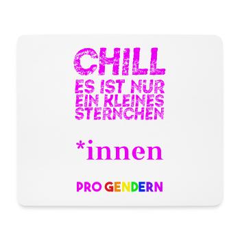 *innen Geschenkidee Gendern Feminismus queer - Mousepad (Querformat) - Weiß - Vorne