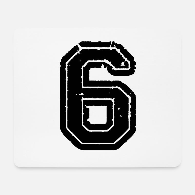 6 - Mousepad (Querformat) - Weiß