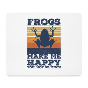 Grenouille - Tapis de souris (format paysage) - blanc - Devant