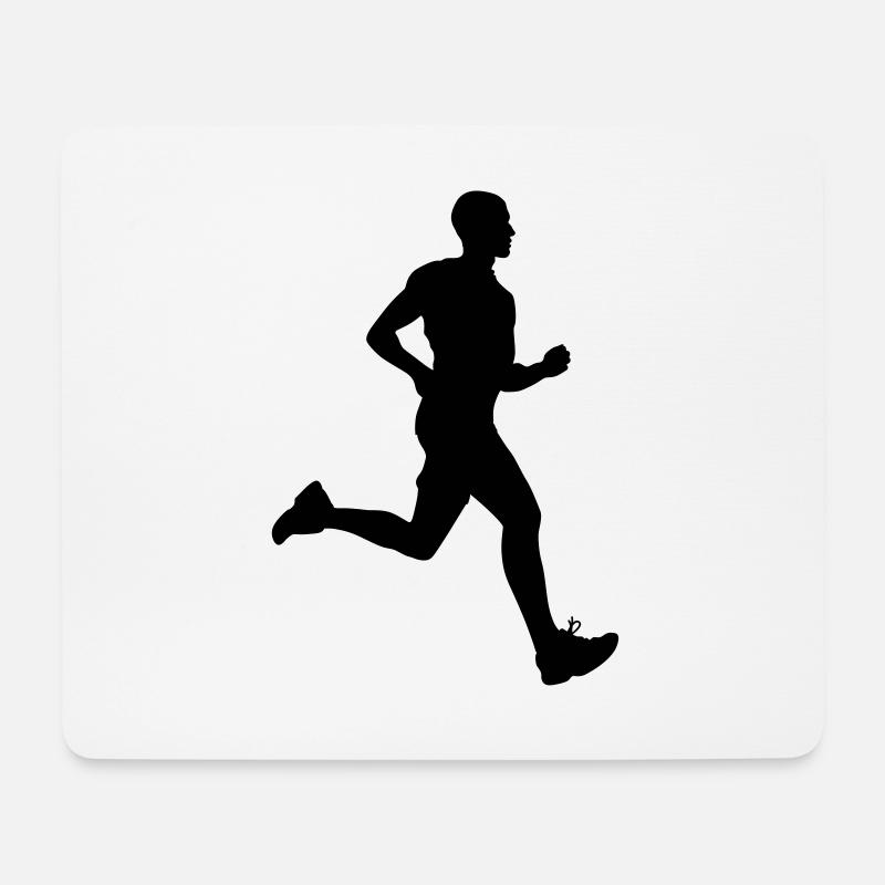 Läuferinn - Mouse Pad (horizontal) - white