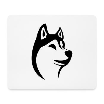 husky - Mouse Pad (horizontal) - white - Front
