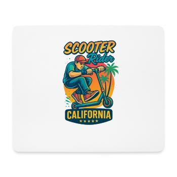 Backprint: Freestyle Scooter Scooter - Mouse Pad (horizontal) - white - Front