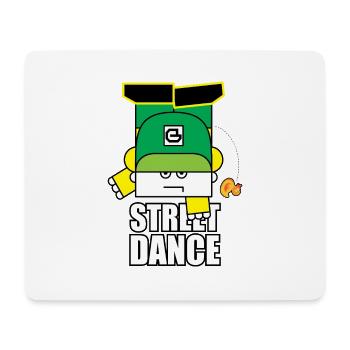 Bot de danse de la rue verte - Tapis de souris (format paysage) - blanc - Devant