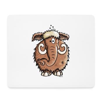 Giant Mammoth - Elephant - Mouse Pad (horizontal) - white - Front