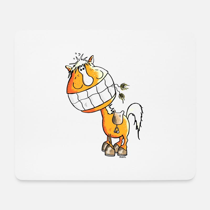 Strahlendes Pferd - Pferde - Mousepad (Querformat) - Weiß