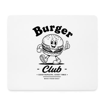 Burger Club - Bons burgers et bons moments - Tapis de souris (format paysage) - blanc - Devant