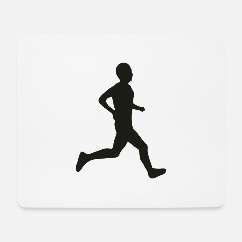 runner - Mouse Pad (horizontal) - white