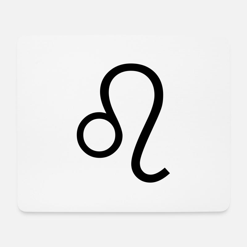Löwe - Mousepad (Querformat) - Weiß