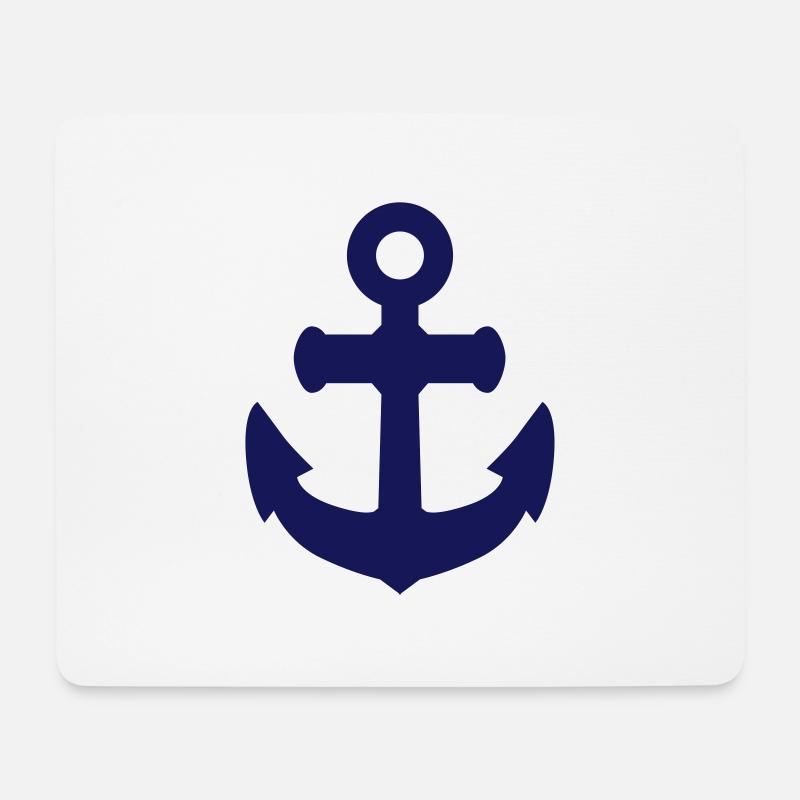 Anker Maritim - Mousepad (Querformat) - Weiß