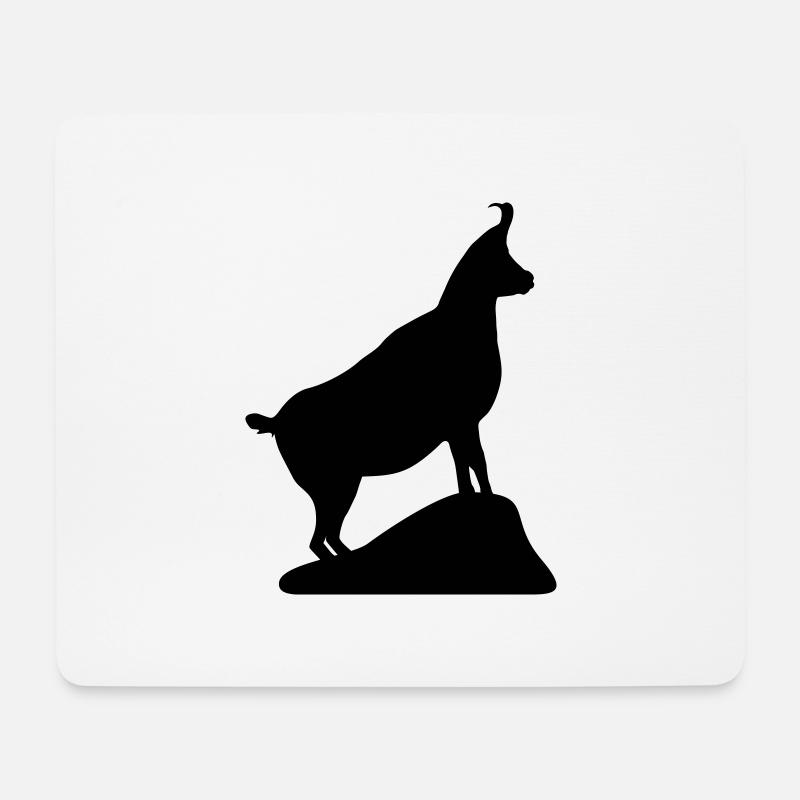 Ibex, capricorn - Gams, Gämse, Steinbock - Tapis de souris (format paysage) - blanc