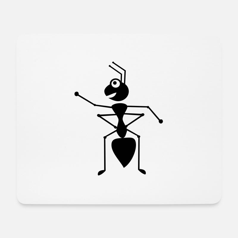fourmi - Tapis de souris (format paysage) - blanc