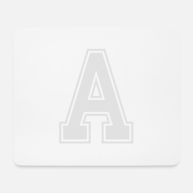 Buchstabe A - Mousepad (Querformat) - Weiß