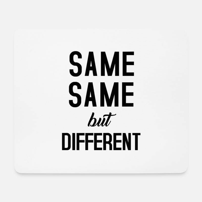 Same Same - Mousepad (Querformat) - Weiß
