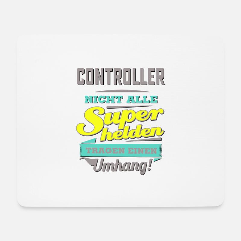 NEON Design für Superhelden - Controller - - Mousepad (Querformat) - Weiß