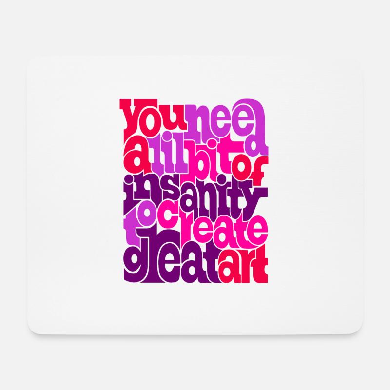 Insanity - Mouse Pad (horizontal) - white